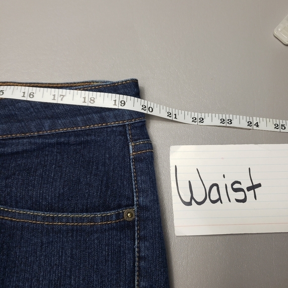 Thres 3 clothing dark wash wide leg jeans women's plus size 16 - Picture 10 of 13